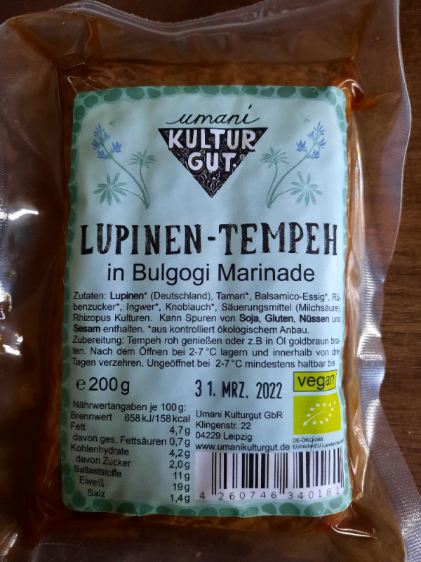 Lupinen-Tempeh in Bulgogi Marinade von bcklf | Hochgeladen von: bcklf