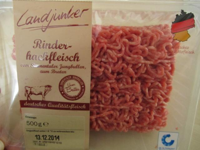 Rinderhackfleisch zum Braten, Landjunker | Hochgeladen von: Teecreme