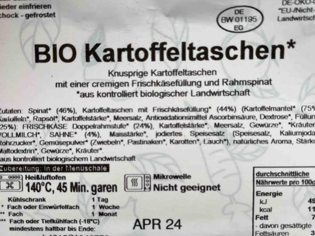 Bio Kartoffeltaschen , Hofmann 8924 von mursoff | Hochgeladen von: mursoff