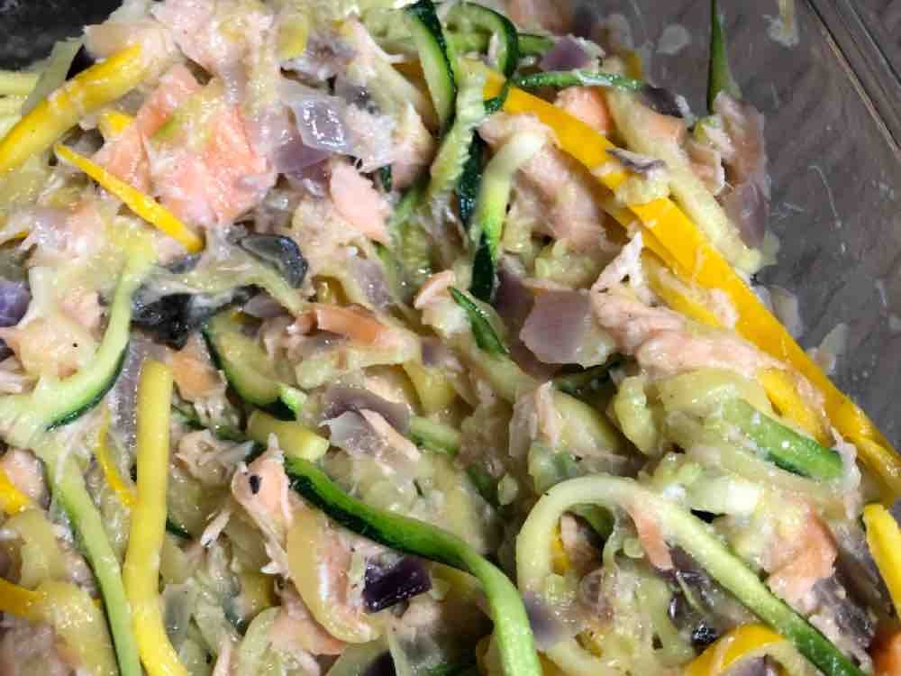 Zucchininudeln mit Lachs-Sahne-Sauce von KaZi1984 | Hochgeladen von: KaZi1984