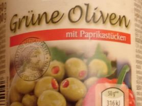 Gruene Oliven mit Paprikastcken | Hochgeladen von: FXH