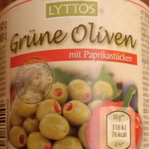 Gruene Oliven mit Paprikastcken | Hochgeladen von: FXH