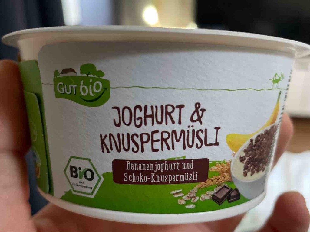 Gut bio Joghurt & Knuspermüsli, Bananenjoghurt und Schoko-Knuspe | Hochgeladen von: manuela141838