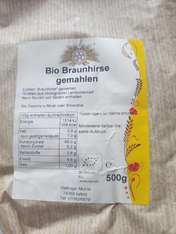 Bio Braunhirse, gemahlen von Liese.5 | Hochgeladen von: Liese.5