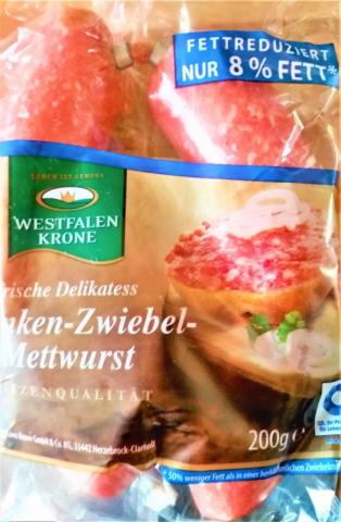 Schinken-Zwiebel Mettwurst fetterduziert, Schweinefleisch | Hochgeladen von: Sabine34Berlin