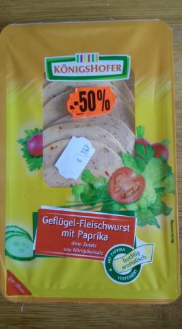 Geflügel-Fleischwurst mit Paprika (Front) | Hochgeladen von: Götterwind