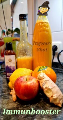 Ingwer-Curcuma-Zitrone-Shot, mit Orangensaft von Conny S. | Hochgeladen von: Conny S.