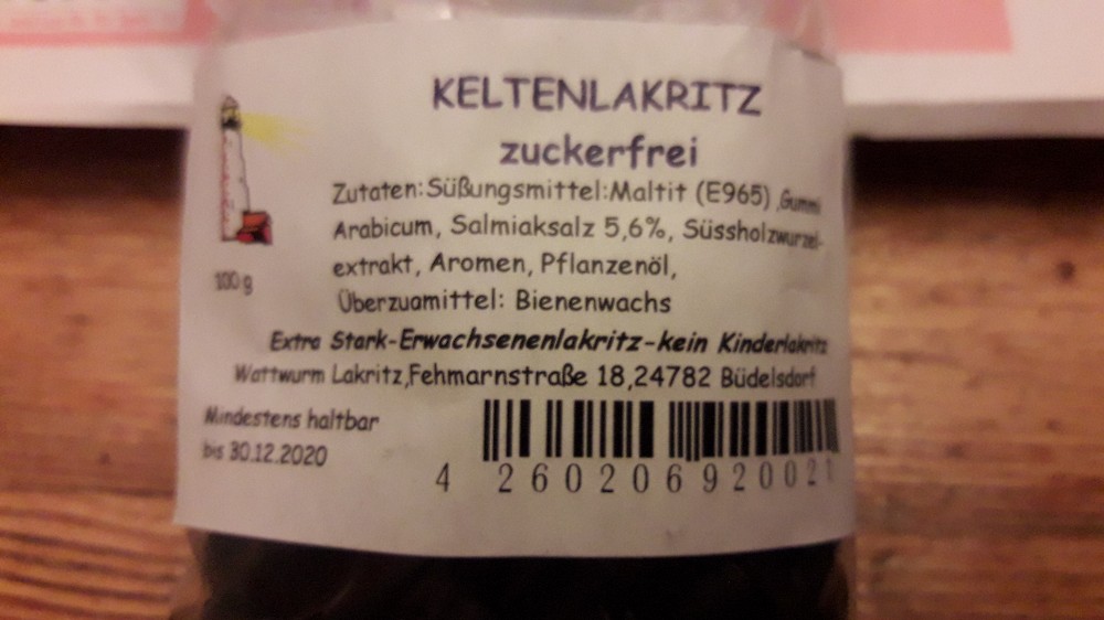 Keltenlakritz zuckerfrei, Lakritz von Ruffi | Hochgeladen von: Ruffi