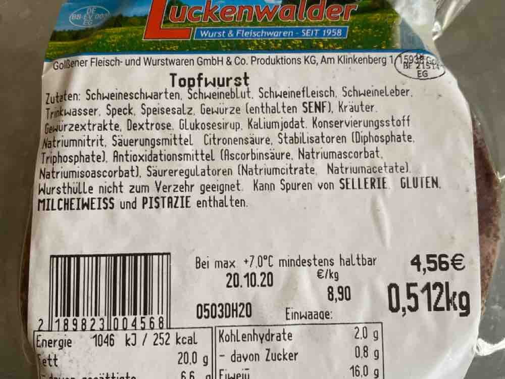 Topfwurst, Luckenwalder Art von tm1508 | Hochgeladen von: tm1508