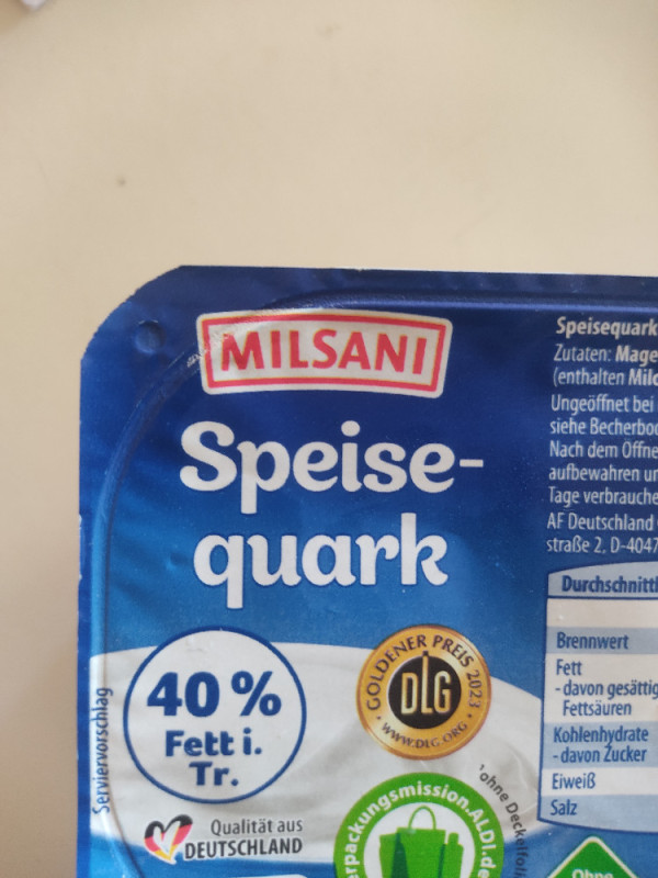 Speisequark, 40 % von Eye130 | Hochgeladen von: Eye130