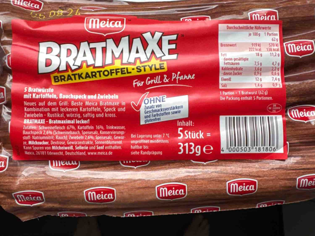 Bratmaxe Bratkartoffel Style, Stück 62g von swernersen | Hochgeladen von: swernersen