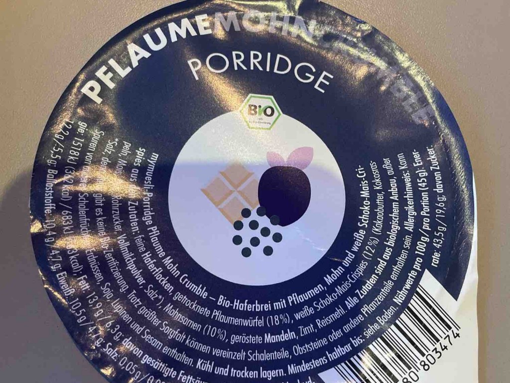PflaumeMohn Crumble Porridge von olified | Hochgeladen von: olified