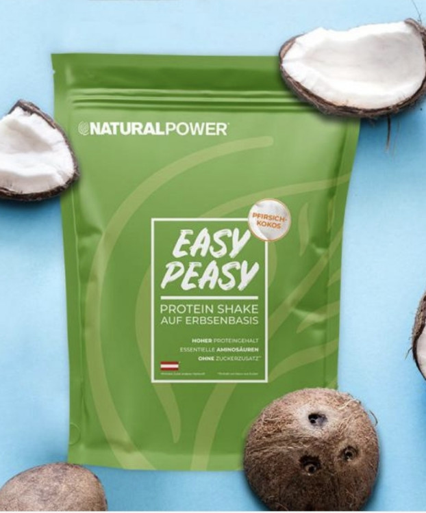 Easy Peasy Protein Pfirsich Kokos, Vegan von Crazysophy | Hochgeladen von: Crazysophy
