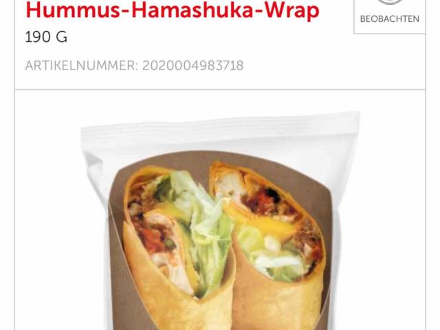 Hummus-Hamashuka-Wrap, by Neni (190g) by alicetld | Hochgeladen von: alicetld