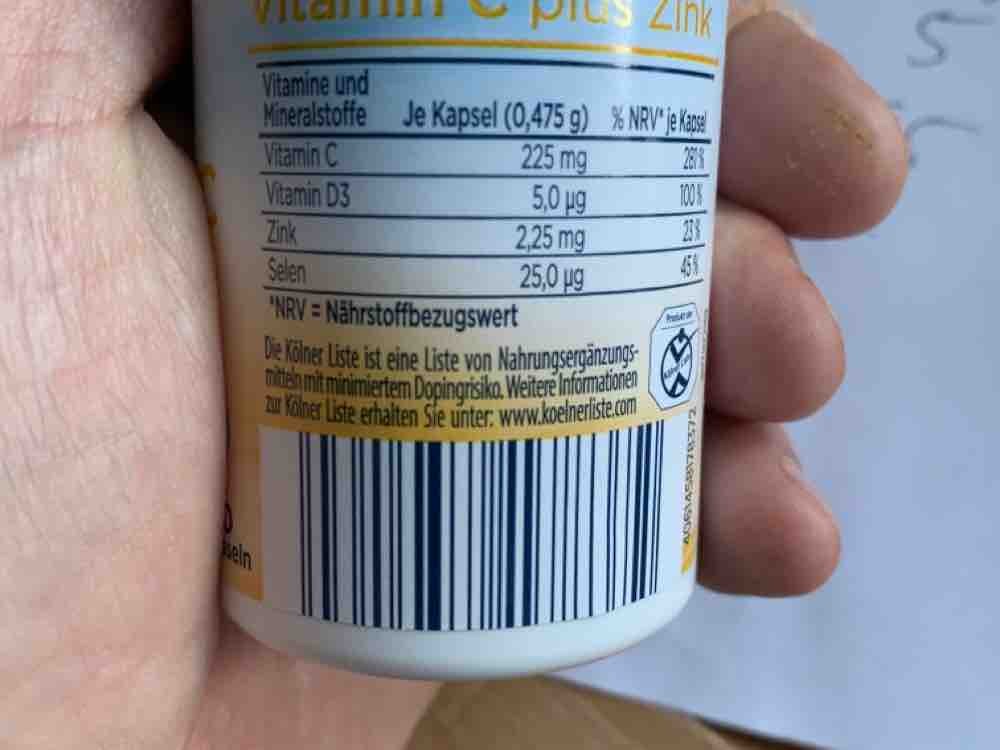 Vitamin  C D3 Zink Selen, 0,475/Kapsel von Werdschlank | Hochgeladen von: Werdschlank