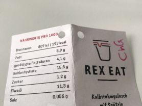 Rex-Eat: Kalbsrahmgulasch mit Spätzle | Hochgeladen von: chriger