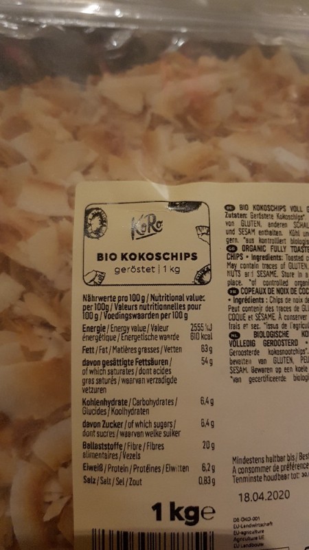 Bio Kokoschips geröstet, KoRo Drogerie von r4ki | Hochgeladen von: r4ki