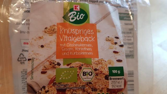 Knuspriges Vitalgebäck, mit Cashewkernen,Sesam,Korinthen, von Ti | Hochgeladen von: Tina0566