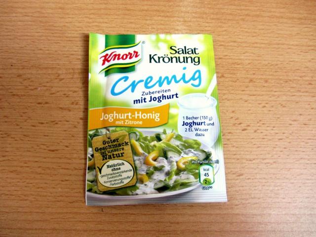 Salatkrönung Knorr Cremig, Dressing, Joghurt-Honig | Hochgeladen von: Himbeerkuchen