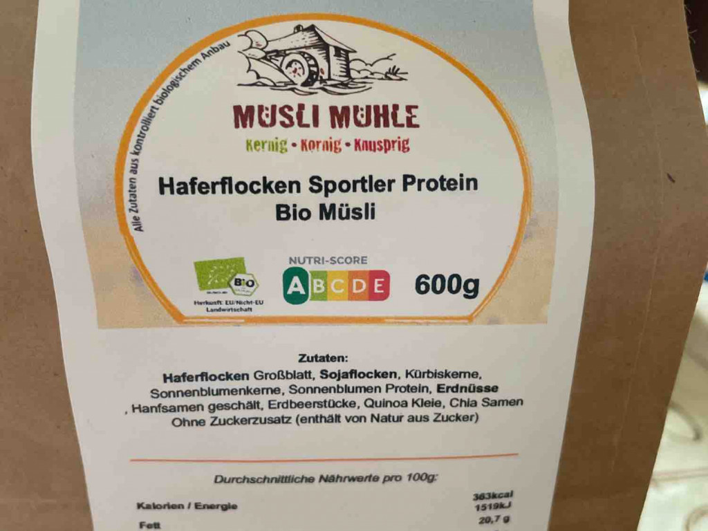 Haferflocken Sportler Protein Bio Müsli von Hebergirl | Hochgeladen von: Hebergirl