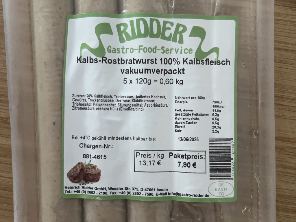 Ridder Kalbs-Rostbratwurst von pati1911 | Hochgeladen von: pati1911 Ridder Kalbs-Rostbratwurst von pati1911 | Hochgeladen von: pati1911