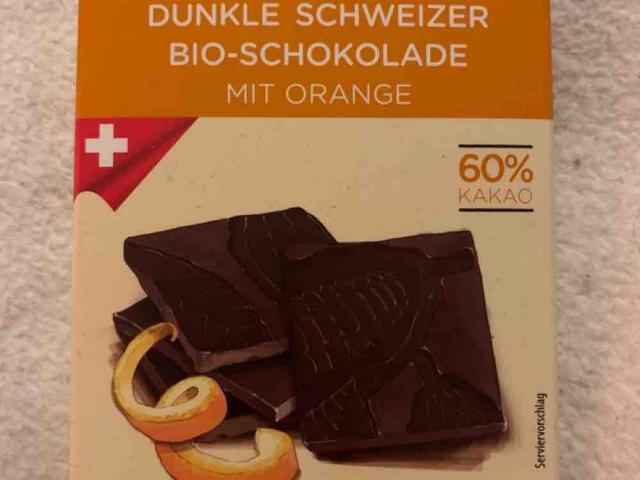 Dunkle Schweizer Bio-Schokolade, mit Orange und 60% Kakao von Pe | Hochgeladen von: PeGaSus16