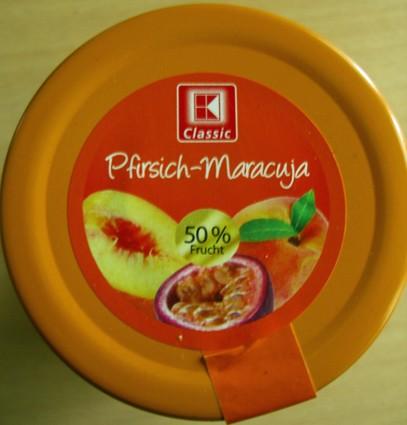 Pfirsich-Maracuja Konfitüre extra, K-classic | Hochgeladen von: Graphologe