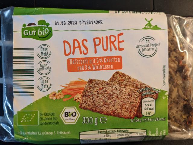 Das Pure - Haferbrot mit 5% Karotten und 3% Walnüsse by alienici | Uploaded by: alienicious