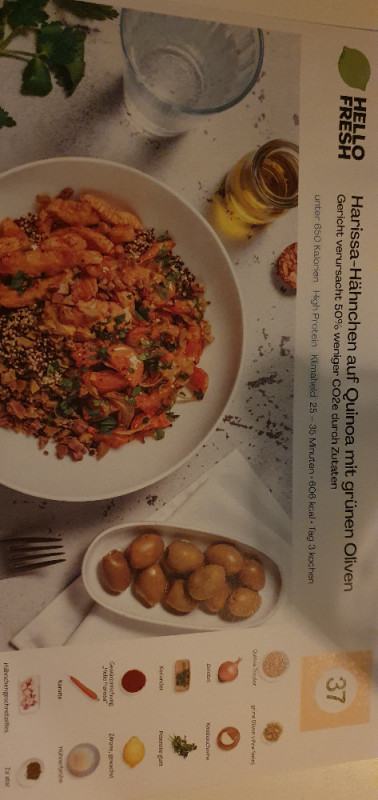 hello fresh Harissa-Hähnchen auf Quinoa und grünen Oliven von Ka | Hochgeladen von: KatarinaKr