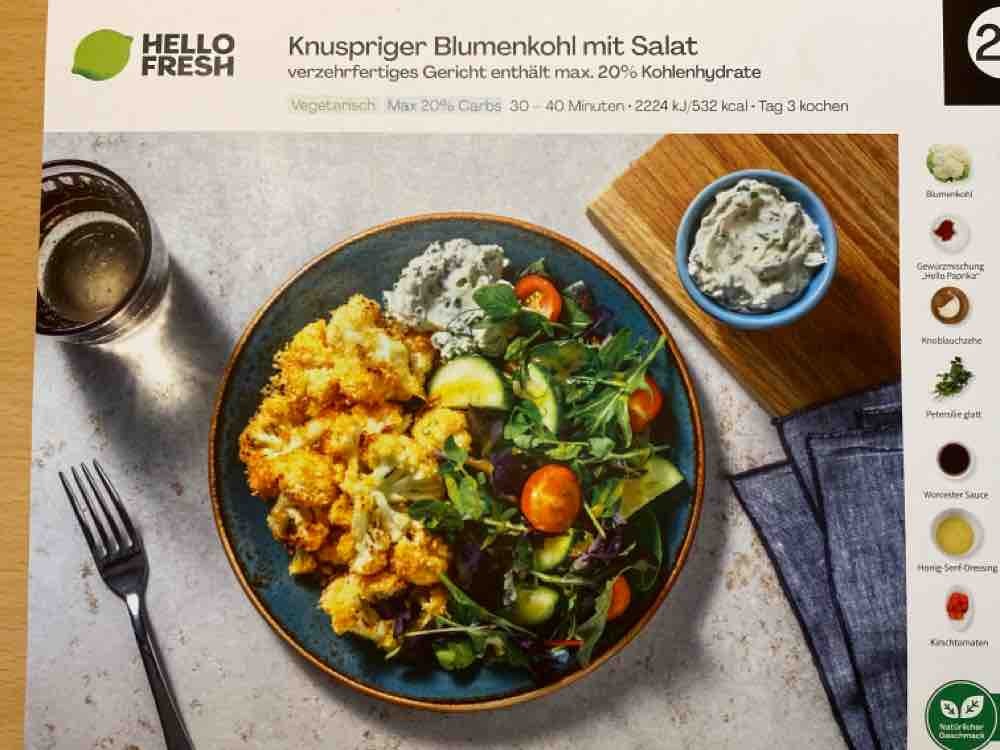 Knuspriger Blumenkohl mit Salat von yvonneflock426 | Hochgeladen von: yvonneflock426