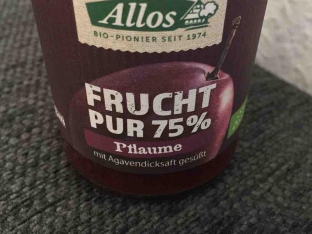 Frucht Pur 75 % Pflaume, mit Agavendicksaft gesüßt von BFG | Hochgeladen von: BFG