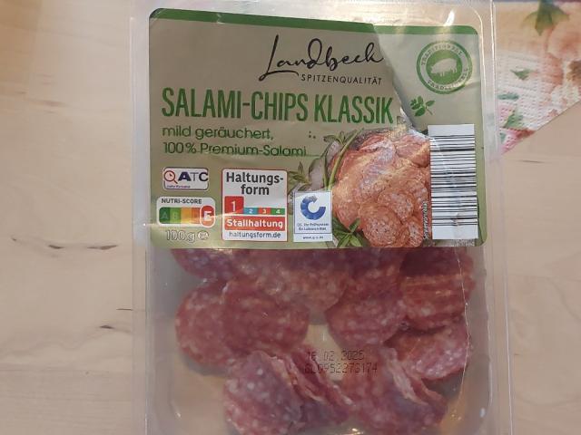 Salami Chips Klassik Landbeck, 35g Fett auf 100g von Mauseratte1 | Hochgeladen von: Mauseratte1968