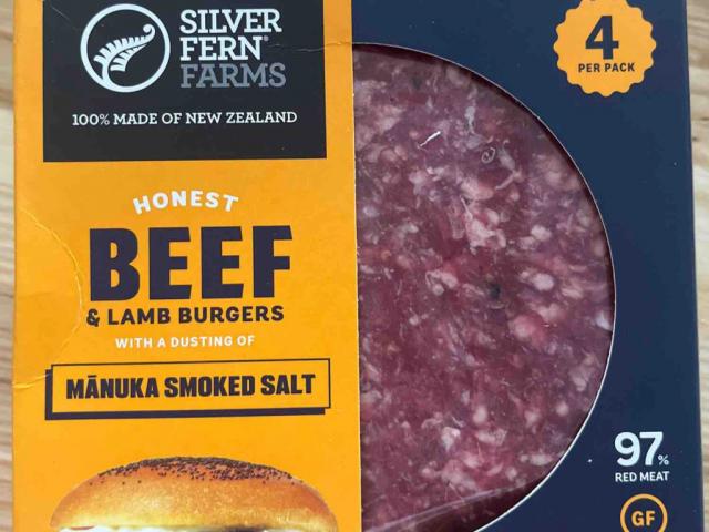 BEEF & LAMB Burger, Manuka Smoked Salt by Thoree | Uploaded by: Thoree