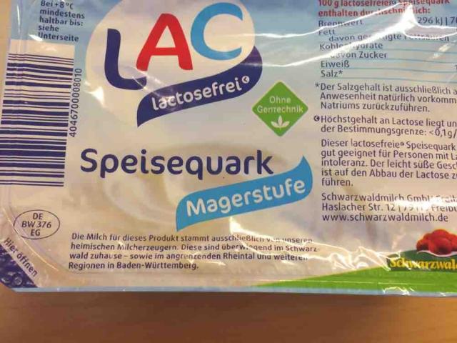 Speisequark Magerstufe, lactosefrei von mandy1983 | Hochgeladen von: mandy1983