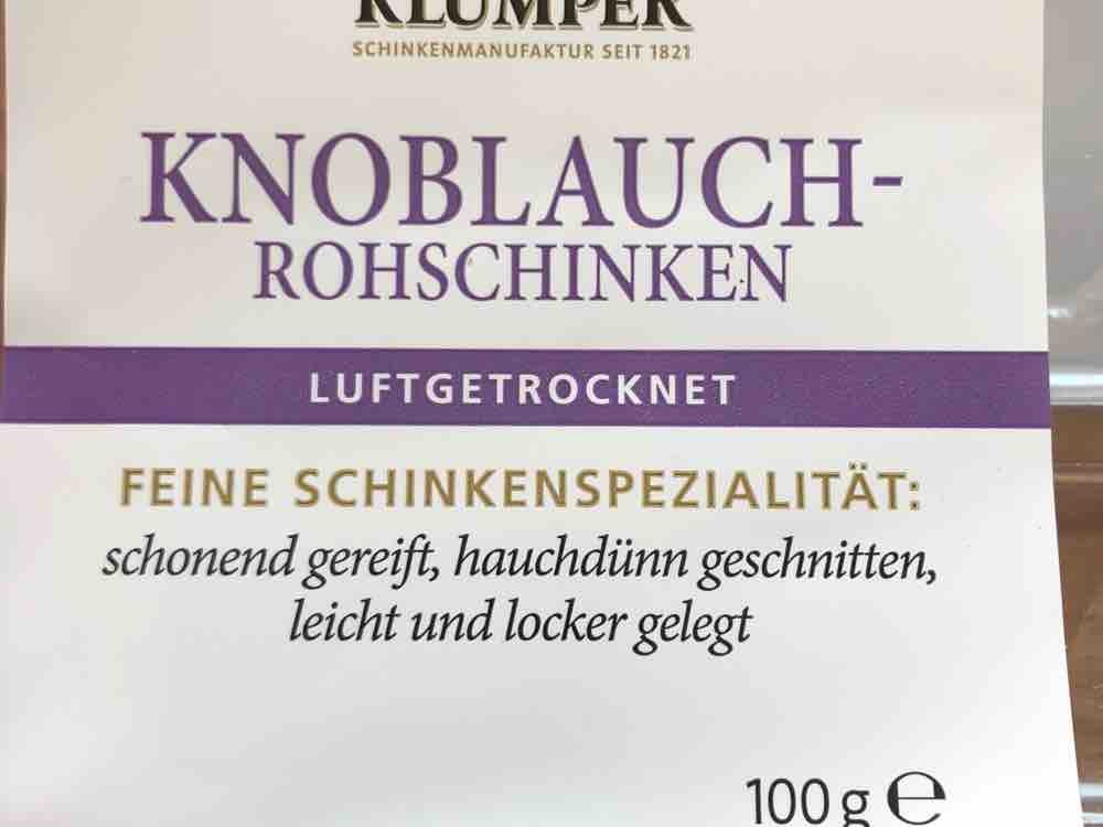 Knoblauch-Rohschinken, luftgetrocknet, Knoblauch von HorstGunkel | Hochgeladen von: HorstGunkel