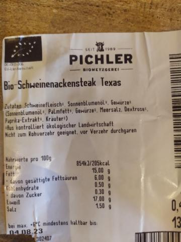 Bio-Schweinenackensteak Texas von Sweettooth | Hochgeladen von: Sweettooth