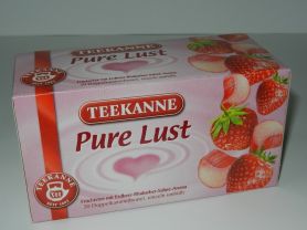 Teekanne Pure Lust, Erdbeer-Rhabarber-Sahne | Hochgeladen von: maeuseturm
