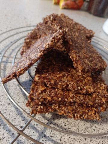 Knäckebrot  aus Leinsam, Leinsamen von Din75 | Hochgeladen von: Din75