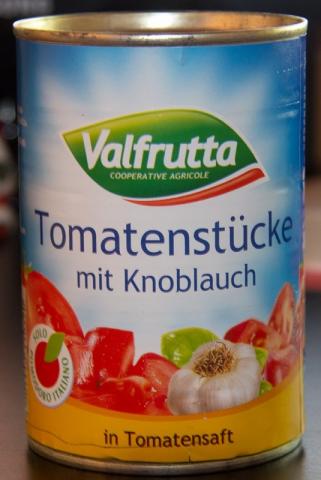 Valfrutta - Tomatenstücke mit Knoblauch, Tomate | Hochgeladen von: Frau N. D.