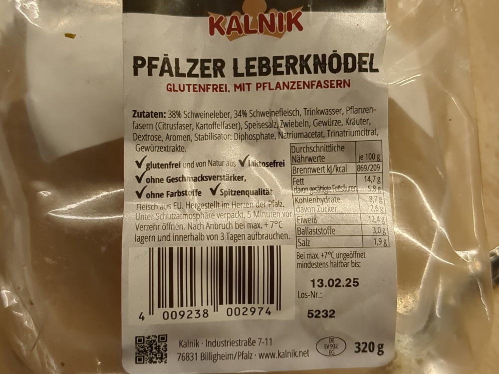 Original Pfälzer Leberknödel, Gutes- und Laktosefrei, ohne Gesch | Hochgeladen von: bikeman275