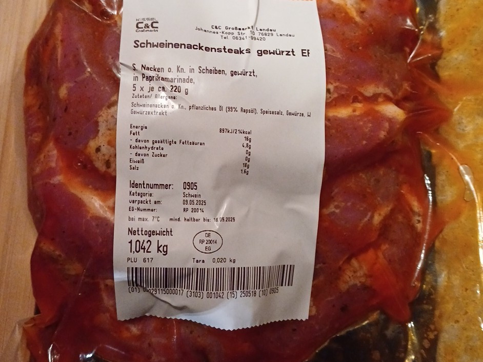 Schweinenackensteak, Mariniert von Wiesel02 | Hochgeladen von: Wiesel02 Schweinenackensteak, Mariniert von Wiesel02 | Hochgeladen von: Wiesel02
