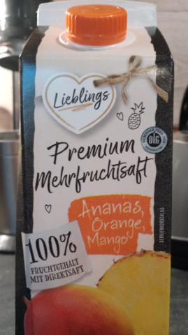 Lieblings Premium Mehrfruchtsaft Ananas, Orange,  Mango von nilt | Hochgeladen von: niltier
