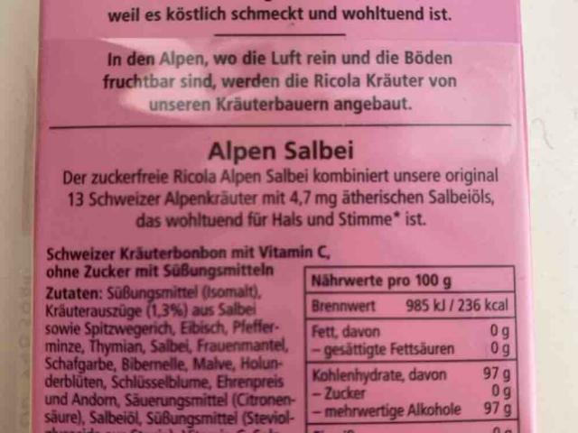 Ricola Alpen Salbei - zuckerfrei by foersterstefanie | Uploaded by: foersterstefanie