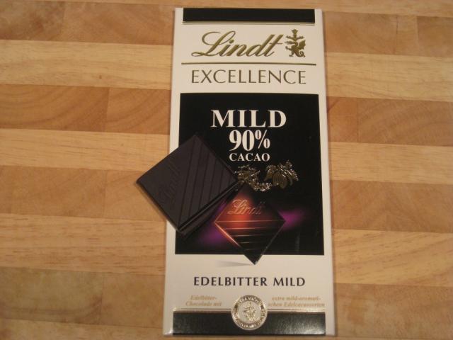 Lindt Excellence Mild 90% Cacao, Edelbitter | Hochgeladen von: mr1569