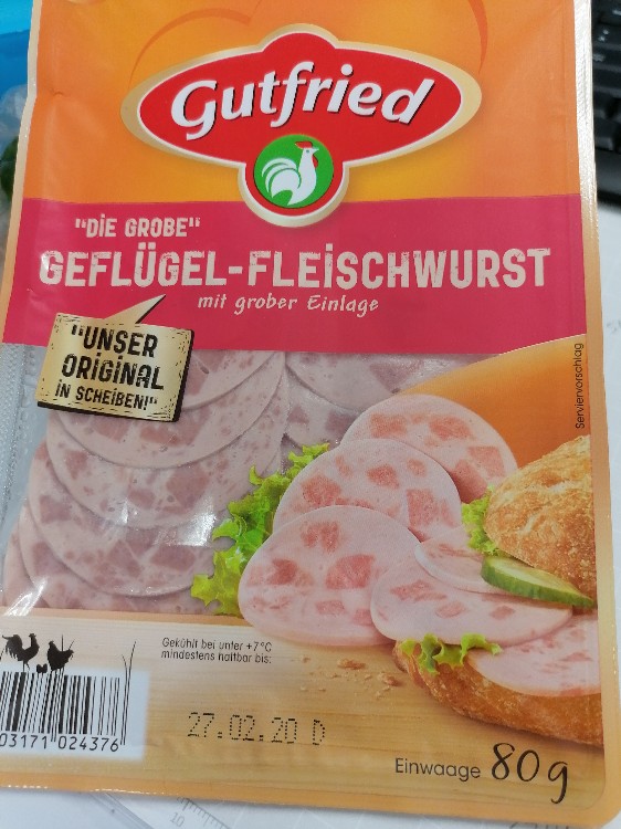 Gutfried Geflügel-Fleischwurst "Die Grobe", Geflügel v | Hochgeladen von: Mausi1001