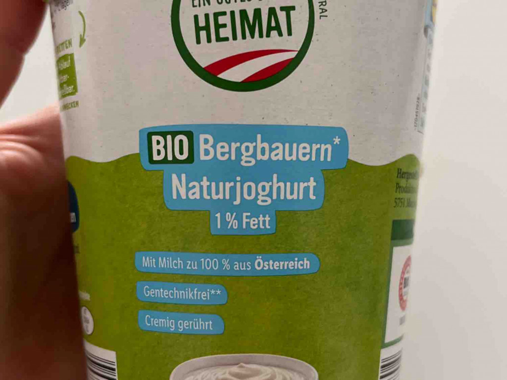 bio Bergbauern Naturjoghurt, Joghurt 1% Fett von CconnyY | Hochgeladen von: CconnyY