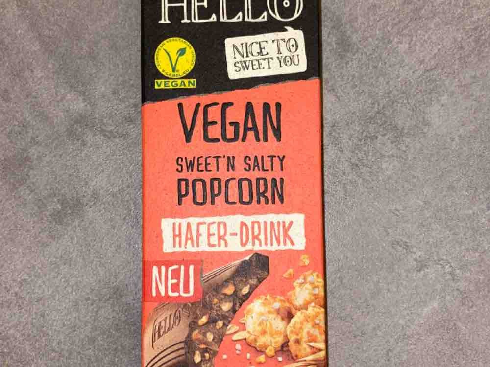 HELLO - vegan sweet?n salty popcorn, Hafer-Drink von niemandlooo | Hochgeladen von: niemandlooool
