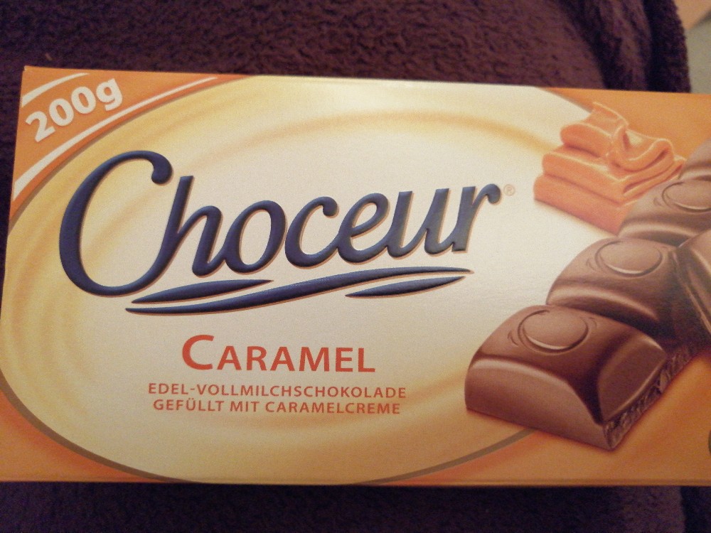 choceur caramel, edel Vollmilch Schokolade gefüllt mit caramelcr | Hochgeladen von: tineschu