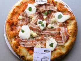 Pizza Pancetta (Bauchspeck) und Mascarpone, Betty Bossi, Coop | Hochgeladen von: aoesch