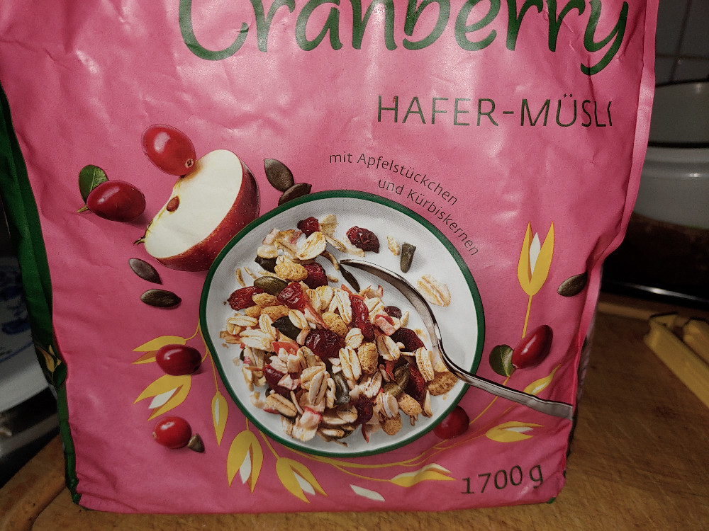 Vollkorn-Hafermüsli, mit 24% gesüßten Cranberrys von Chizgili | Hochgeladen von: Chizgili
